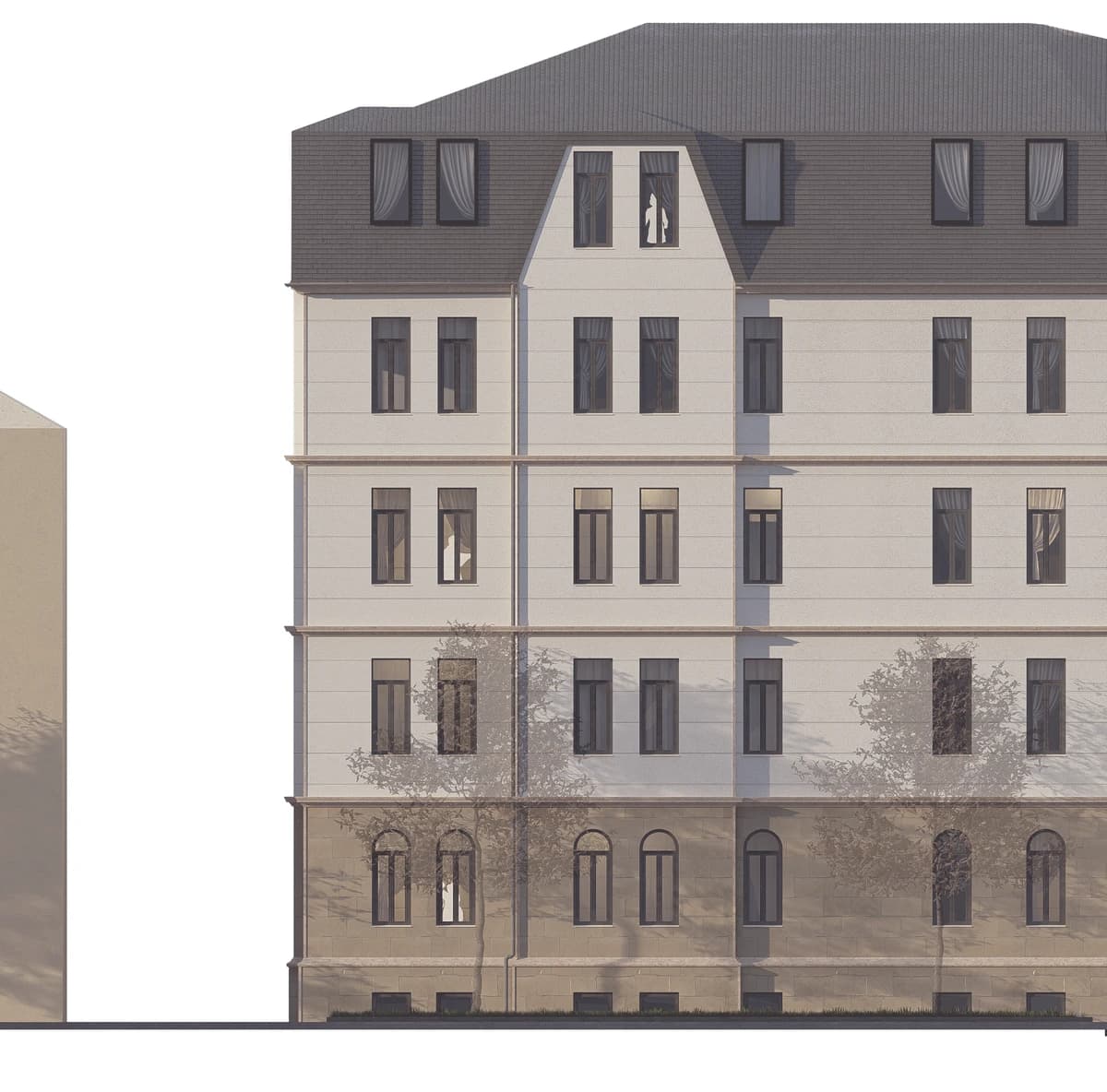 Traditionelles Wohnen — Fassadendetail